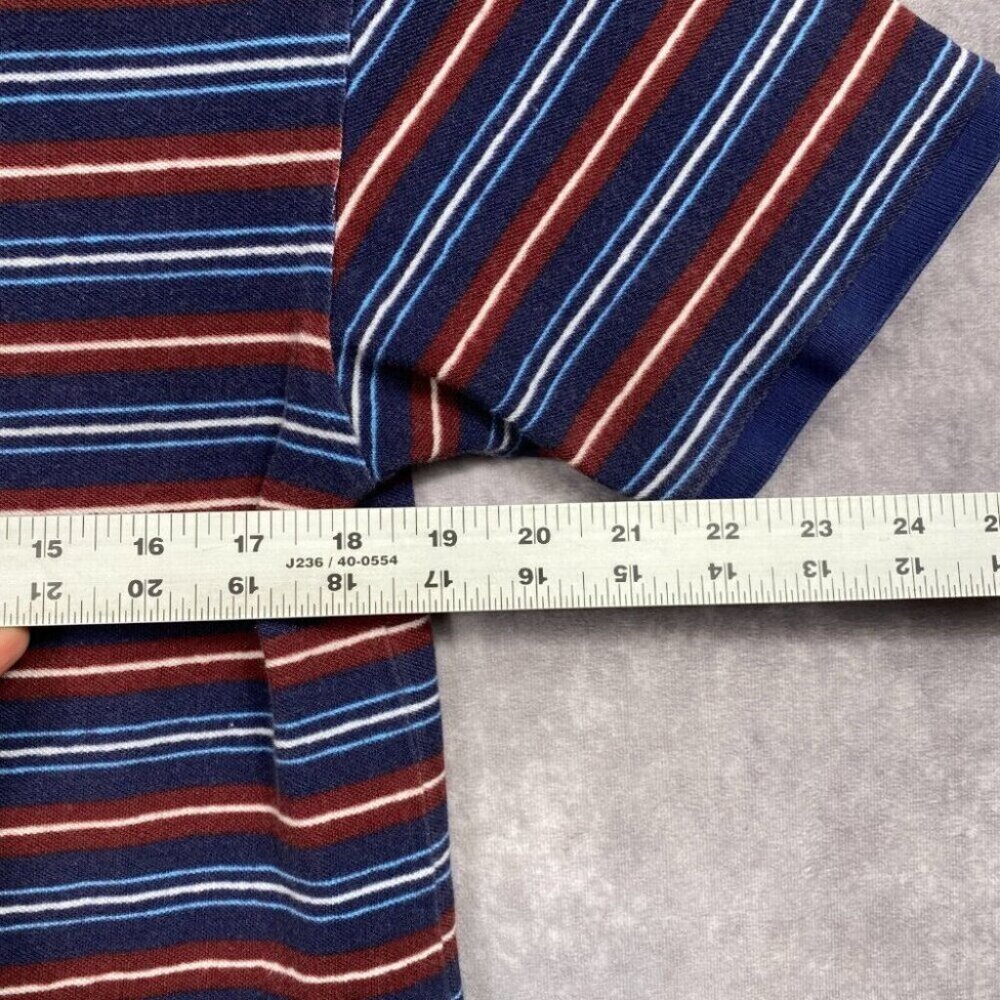 LuLaRoe Polo Shirt Men's Small Striped Short Sleeve Preppy Casual Work - Picture 7 of 9